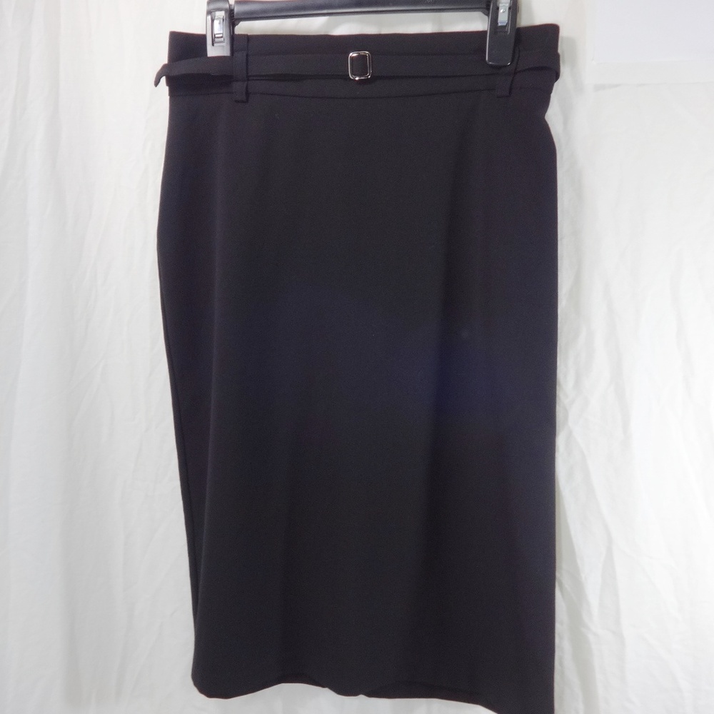SKIRTOLOGY Black Belted Skirt Size 10